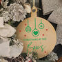 Personalised Oversize Wooden Decoration Bauble Design, thumbnail 2 of 6