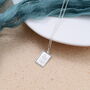 Sterling Silver Rectangle Saint Christopher Necklace, thumbnail 4 of 6