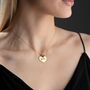 Sterling Silver Heart Name Necklace With Birthstone, thumbnail 3 of 8