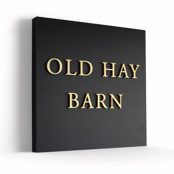 Personalised Square House Sign Options Of Design Colour, 5 of 10