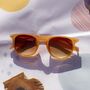 Classic Orange Rounded Square Sunglasses, thumbnail 1 of 4