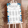 Blue And Gold Wedding Table Plan, thumbnail 2 of 4