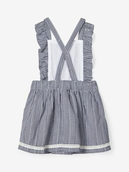 Flora Checked Pinafore Dress, 2 of 3