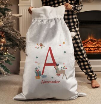 Personalised Monogram Christmas Sack, 4 of 6