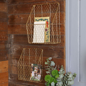 Set Of Two Brass Garden Storage Baskets, 3 of 4