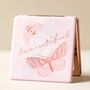 Pink Bee And Butterfly Beeutiful Compact Mirror, thumbnail 1 of 2