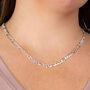 Sterling Silver Heavy Figaro Chain Necklace, thumbnail 1 of 10
