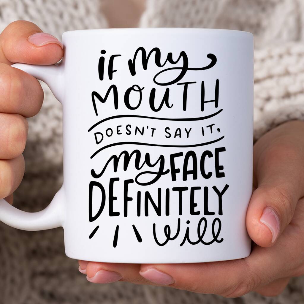 Funny If My Mouth Mug By DoodlecardsBoutique | notonthehighstreet.com