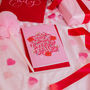 'So Blooming Happy You Exist' Valentine's Day Card, thumbnail 2 of 3