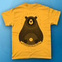 Vinyl Record Bear Adult Men's T Shirt, thumbnail 1 of 8