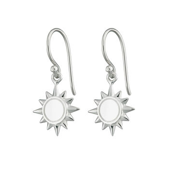 Sun Hook Earrings, Sterling Silver Or Gold Plated, 5 of 6