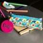Personalised Flower Power Pencil Case With Zip Tag, thumbnail 1 of 2