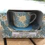 Large Cup And Saucer In Blue Chrysanthemum Design, thumbnail 4 of 11