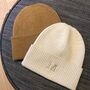 Personalised Ribbed Beanie Hat, thumbnail 2 of 4