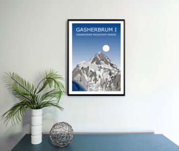 Gasherbrum I Worlds 11th Highest Peak Art Print, 3 of 3