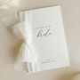 Luxury 'Letter To My Bride On My Wedding Day' Card, Elegant Calligraphy Design, thumbnail 5 of 11