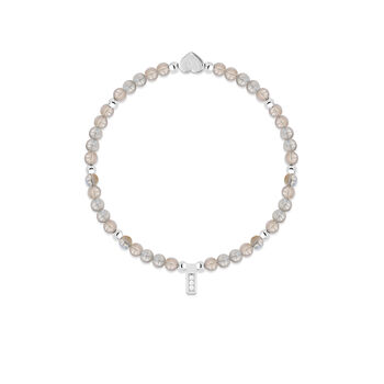 Labradorite And Silver Beads Healing Crystals Bracelet Gift, 3 of 5