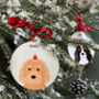 Santa Dog Christmas Tree Decoration, thumbnail 1 of 12