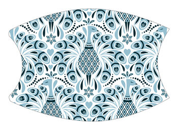 Peacock Designs Fabric Masks, 5 of 6