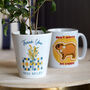 Vintage Blue And Yellow Flower Pot: Thank You Teacher Gift, thumbnail 2 of 3