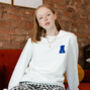 Personalised Initial 'Patch' Sweatshirt, thumbnail 2 of 5