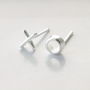 Sterling Silver Kiss And Hug Ear Studs, thumbnail 5 of 5