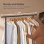 Portable Clothes Rack Metal Clothes Rail Storage Shelf, thumbnail 5 of 12