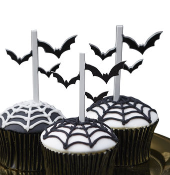 Bat Halloween Party Cupcake And Food Toppers, 2 of 2