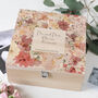Dusky Roses And Wildflowers Wooden Wedding Keepsake Box, thumbnail 2 of 6