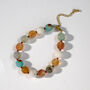 Chunky Gemstone Bead Necklace And Spiral Pendant Necklace, thumbnail 3 of 5