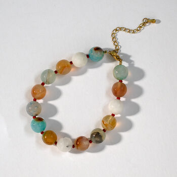 Chunky Gemstone Bead Necklace And Spiral Pendant Necklace, 3 of 5