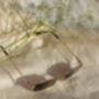 Brown Rectangle Wire Frame Sunglasses, thumbnail 3 of 6