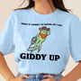 'Giddy Up' Positive Graphic Tshirt, thumbnail 5 of 5