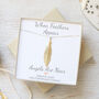 When Feathers Appear Necklace, Large Yellow Gold Feather, thumbnail 1 of 3