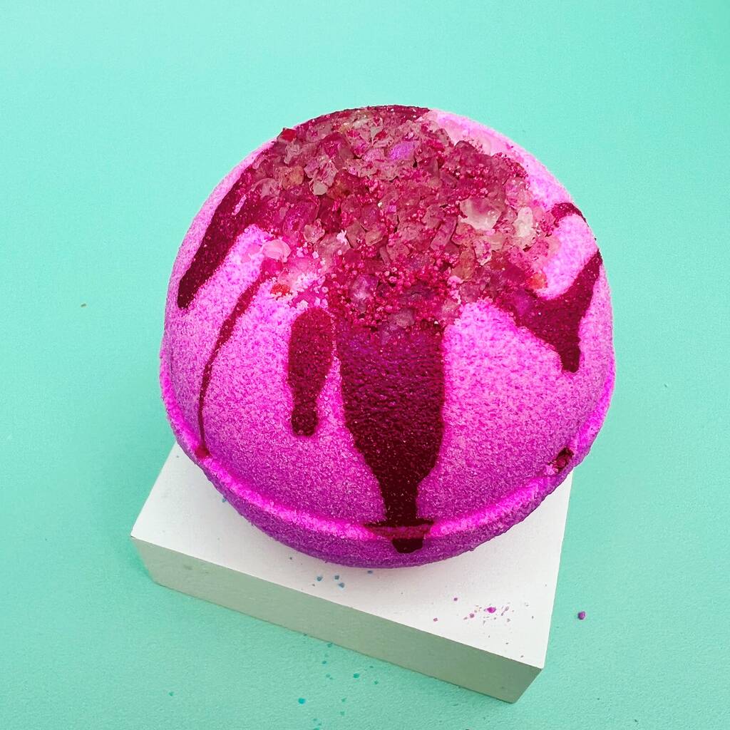 Pink Himalayan Salt Bath Bomb By Skyn Bakery