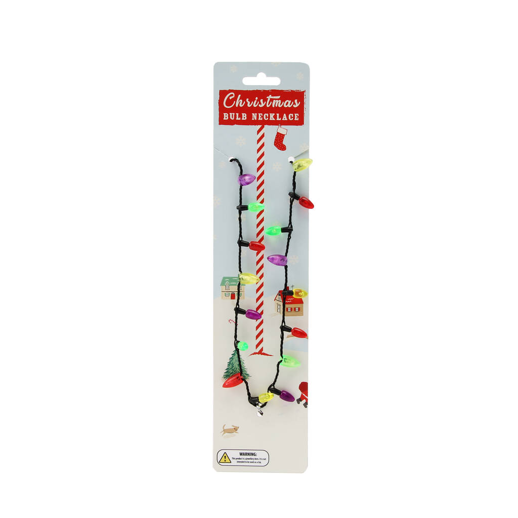 Light-Up Christmas Lights Necklace | Christmas light necklace, Christmas  lights, Lighted necklace