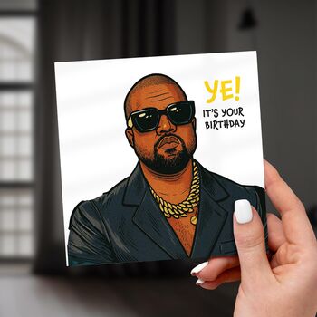 Ye! Birthday Card – Funny Hip Hop Style Card, 2 of 6