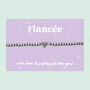 Fiancée Heart Beaded Stretch Bracelet, thumbnail 1 of 5