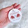 Personalised Merry Christmas Ceramic Ornament With Couple Name, thumbnail 4 of 7