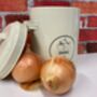 Cream Metal Onion Storage Tin – 19.5cm, thumbnail 9 of 9