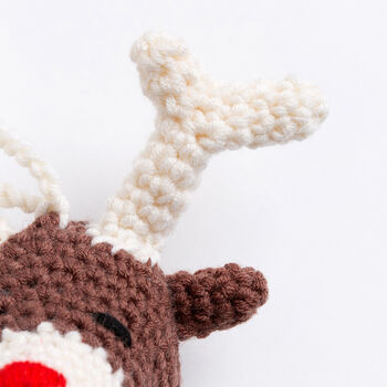 Reindeer And Christmas Star Garland Crochet Kit, 7 of 10