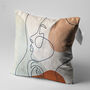 Decorative Cushion Cover Abstract Line Art Face Home Decor Gift, thumbnail 3 of 10