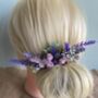 Purple And Lavender Flower Hair Comb, thumbnail 3 of 6