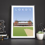 Lords Cricket Poster, thumbnail 3 of 8