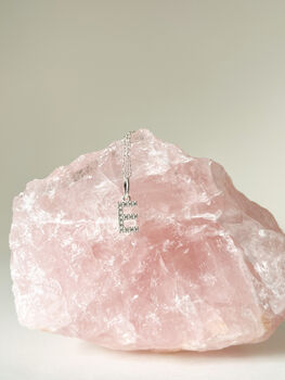 Cubic Zirconia Initial Pendant Necklace, 2 of 5