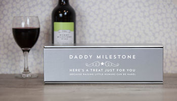 Daddy Milestones Personalised Wine, 3 of 5