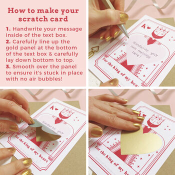 Personalised Love Token Scratch Card, 5 of 5