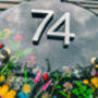 Personalised Slate House Number, Floral House Sign, thumbnail 3 of 12