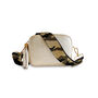 Gold Leather Crossbody Bag And Green Camo Strap, thumbnail 1 of 10