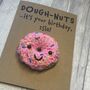 Personalised Doughnuts Donut Crochet Birthday Card Handmade, thumbnail 4 of 10